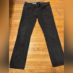 GAP Men's Washed Black Straight Jeans